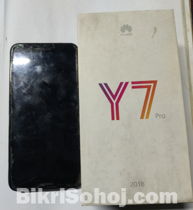 Huawei Y7 Pro 3GB RAM, 32GB Storage - Fully Functional